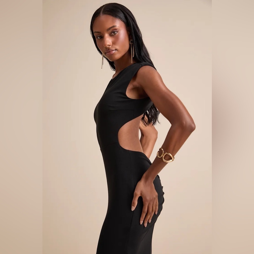 Lulus Captivating Perfection Black Backless Sleeveless Maxi Dress - Picture 3 of 10